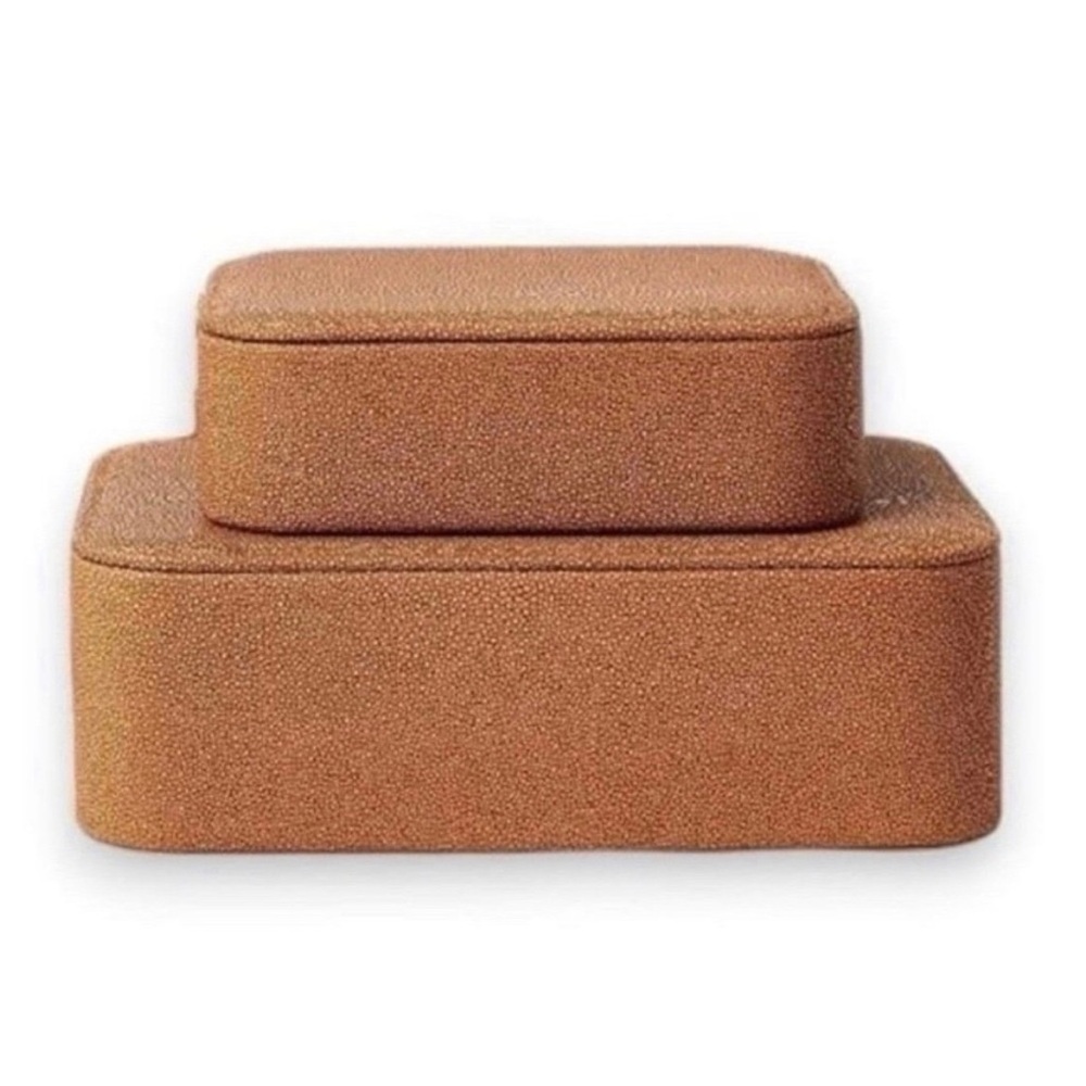 Shagreen Box with Lid (Small and Large) - Threshold designed with Studio McGee